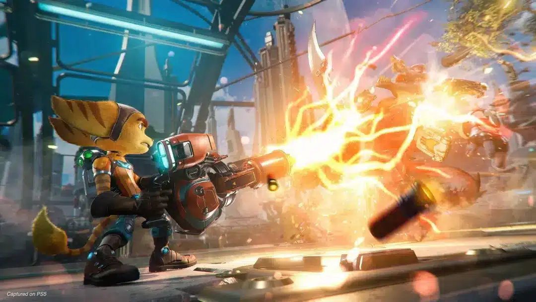 Ratchet & Clank: Rift Apart — Ratchet jangda; PS5 nashrining rasmiy tasviri