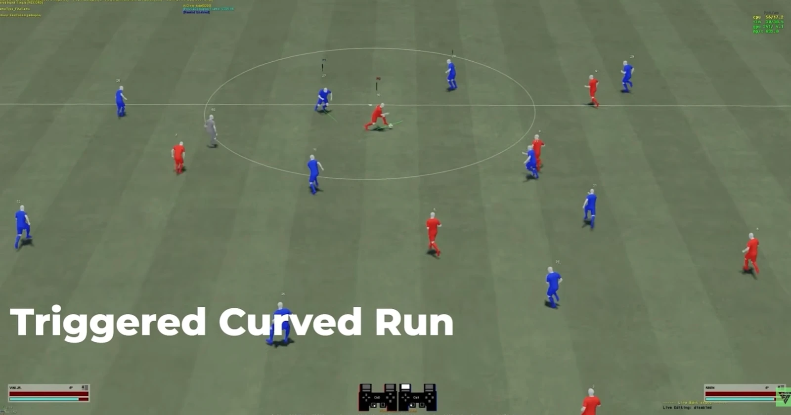 FC 27 — egri yo‘nalishda ochilish, gameplay ko‘rinishi