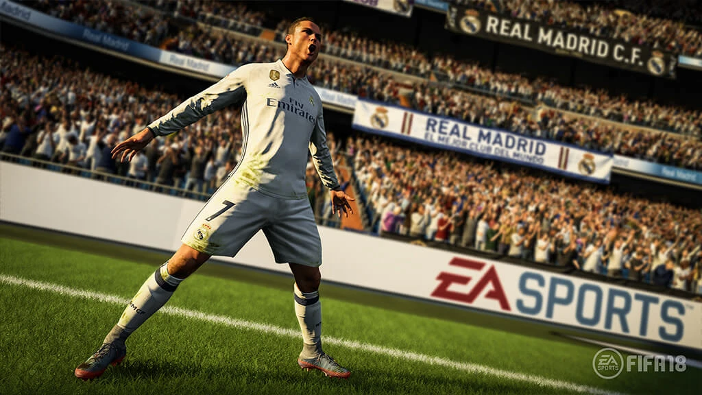 FIFA 18 — Ronaldo zarbasi, o‘yin dvigatelidagi rakurs