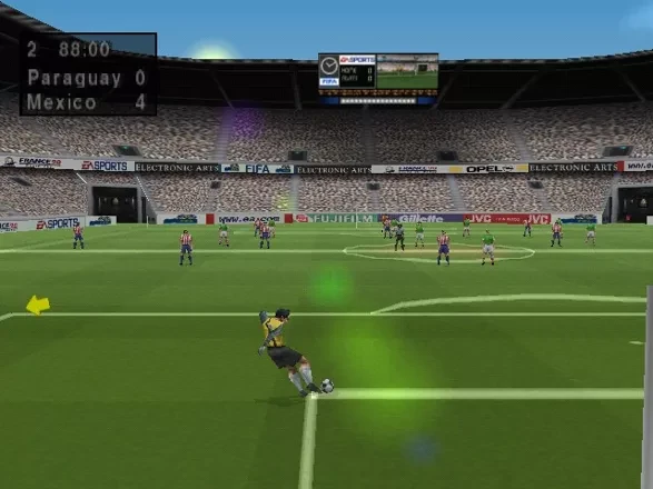 FIFA 98 (PS1) — darvoza oldidagi vaziyat