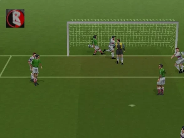 FIFA 98 (PS1) — gol oldidagi o‘yin kadri