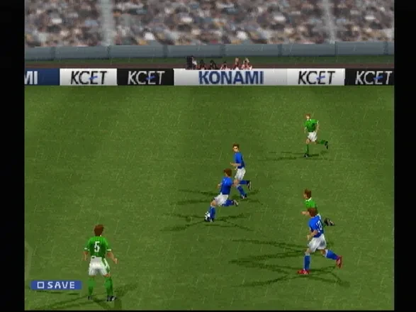 ISS Pro Evolution (PS1) — qanotdagi hujum