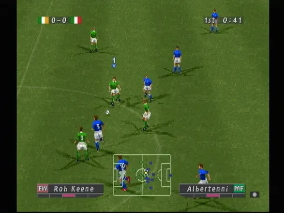 ISS Pro Evolution (PS1) — Italiya bilan o‘yin jarayoni