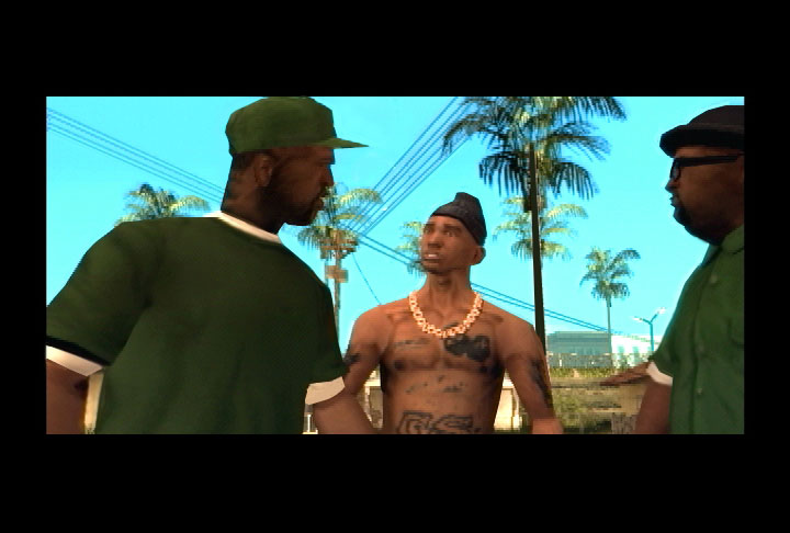 GTA: San Andreas (PS2) — Sweet, Cesar va Big Smoke suhbatlashmoqda