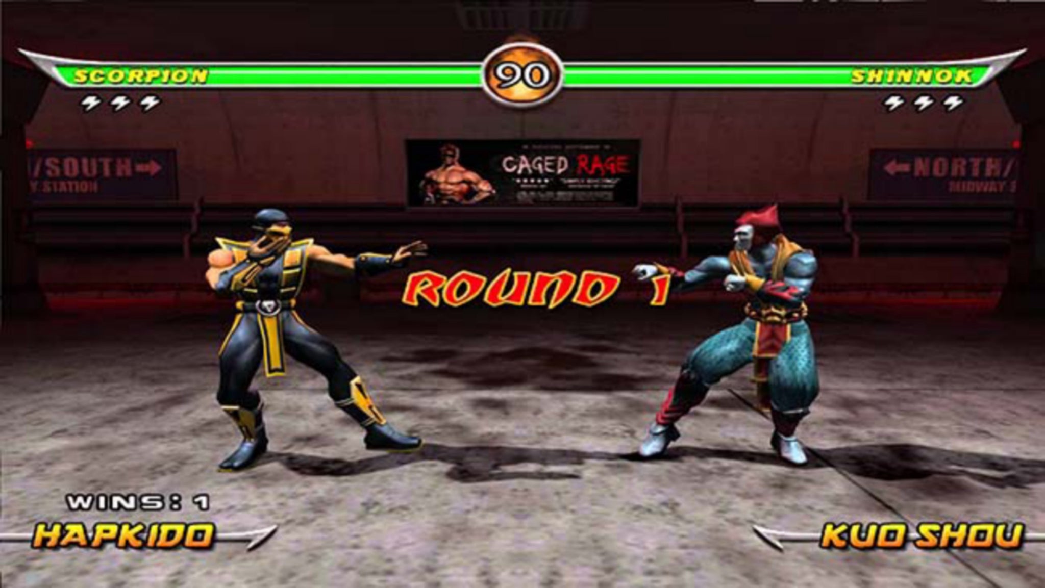 Mortal Kombat: Armageddon — Scorpion va Shinnok, Hapkido va Kuo Shou uslublari
