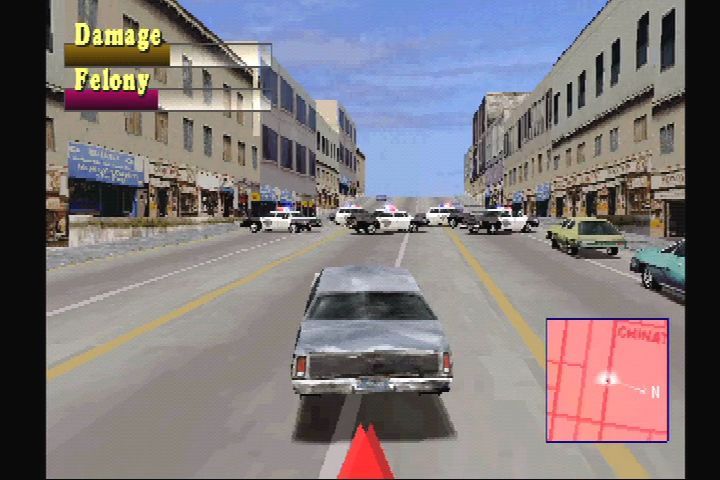 Driver (1999, PS1) — yo‘l to‘sig‘i orasidan o‘tish.