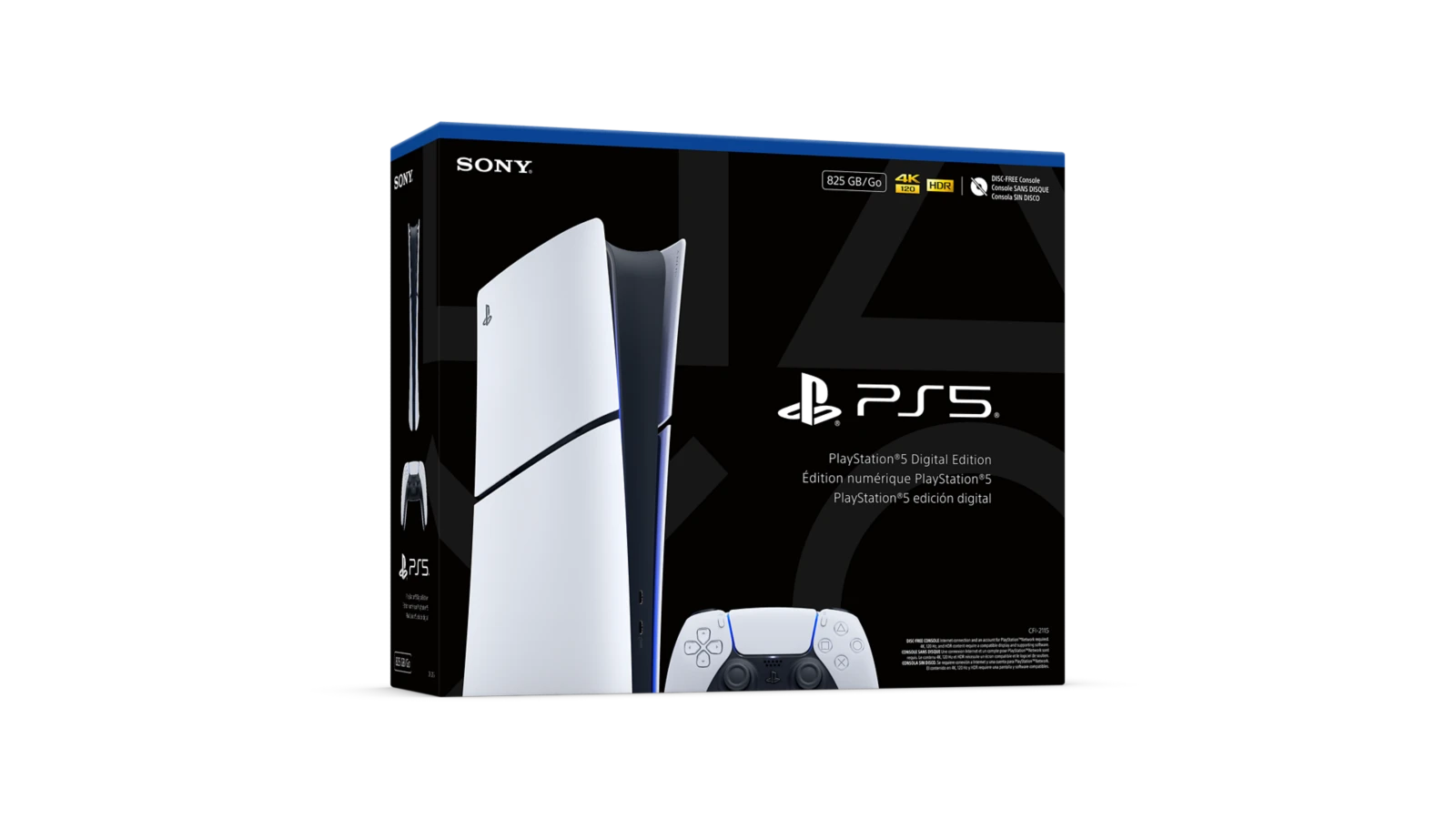 PS5 Slim Digital — diskovodsiz model · rasmiy mahsulot surati